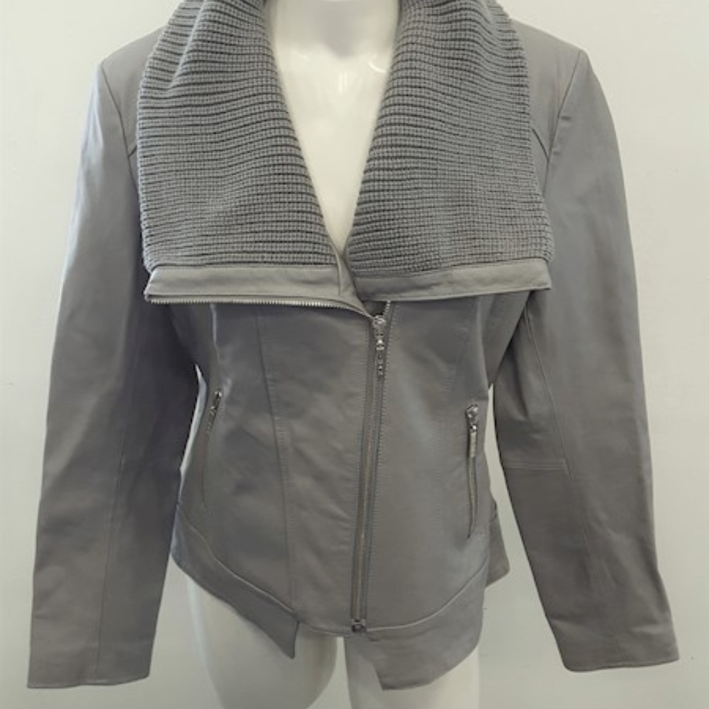 Iman Women's M Leather Jacket NWT